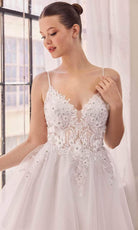Cinderella Divine SF047 - Jeweled Detail Tulle Cocktail Dress - view 10