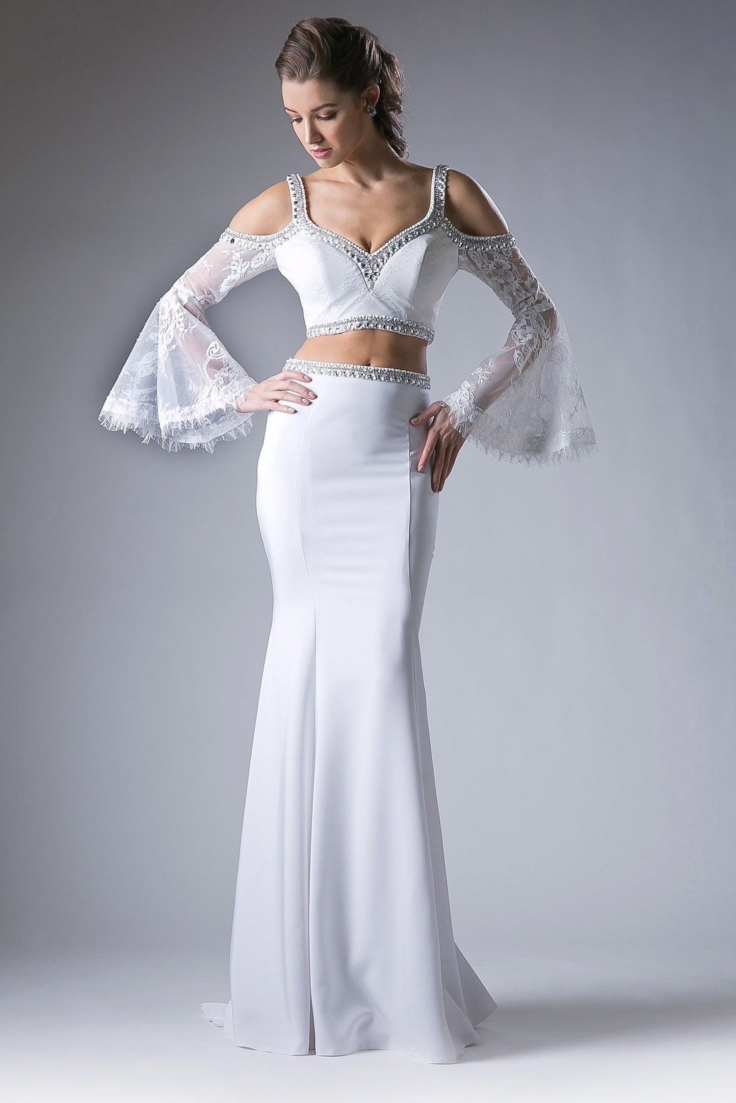 Cinderella Divine - Two Piece Embellished Sheath Dress