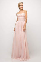 Cinderella Divine - UR136 Sleeveless Empire Waist Chiffon Dress