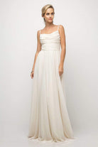 Cinderella Divine - UR136 Sleeveless Empire Waist Chiffon Dress - view 7