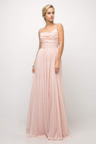 Cinderella Divine - UR136 Sleeveless Empire Waist Chiffon Dress - view 5