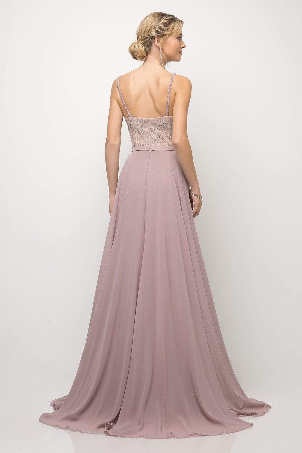 Cinderella Divine - UT254 Lace Deep Sweetheart Dress With Overskirt - view 5