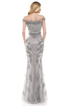 Colors Couture - J131 Off-Shoulder Embellished Trumpet Simple Prom Dress - view 6