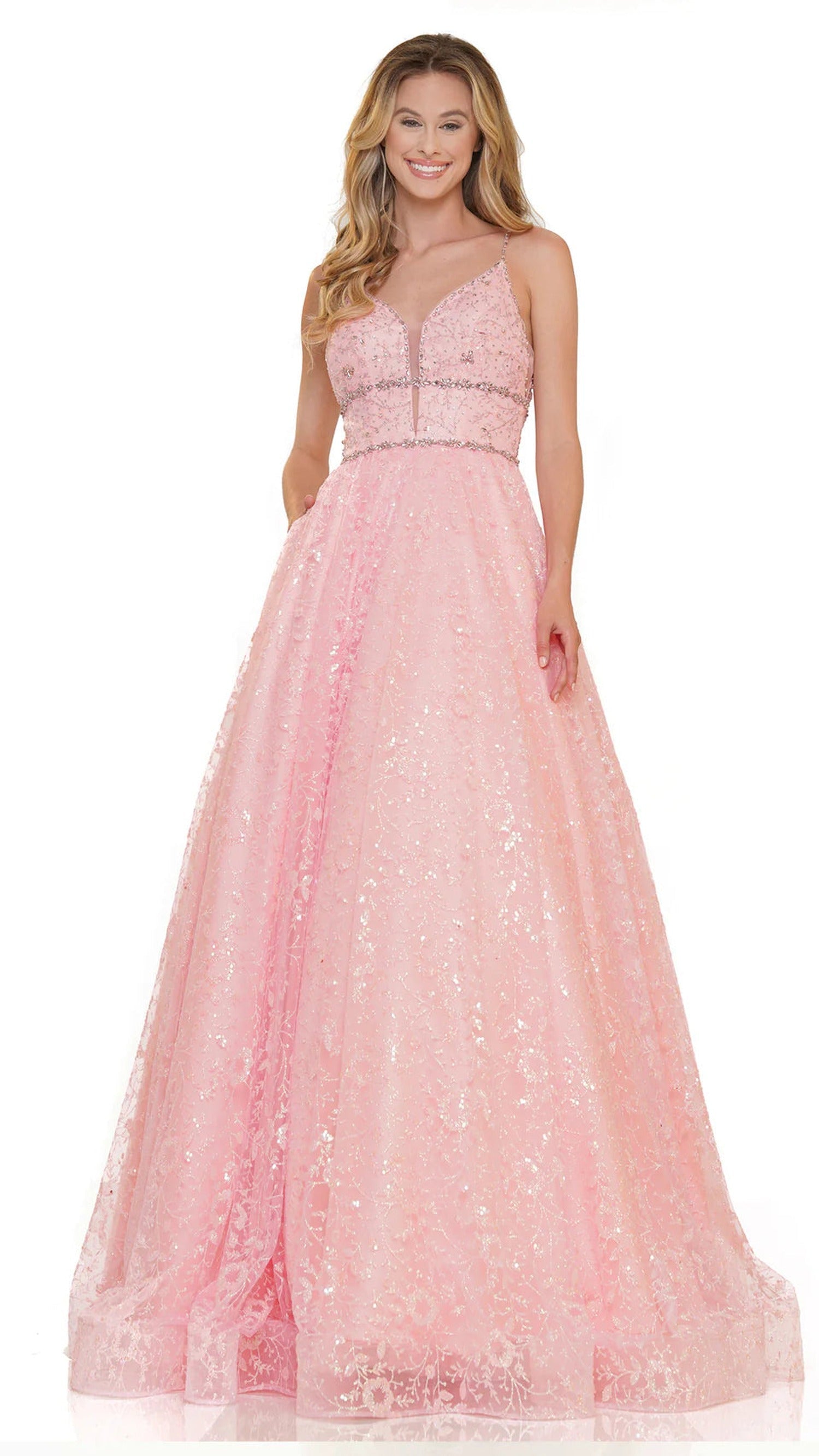 Colors Dress - 2288 Embellished Sweetheart Long Dress