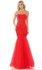 Colors Dress 2490 - Applique Mermaid Prom Dress