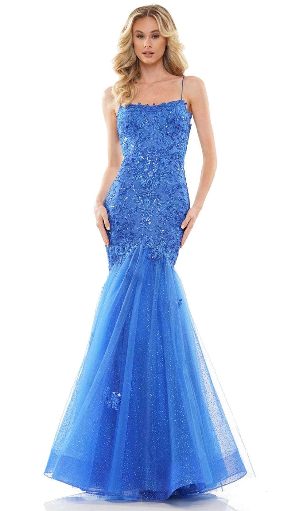 Colors Dress 2490 - Applique Mermaid Prom Dress