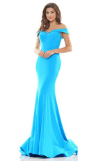 Colors Dress - 2709 Off Shoulder Draped Mermaid Gown
