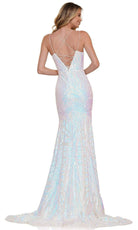 Colors Dress - 2743 Straight Across Sequin Dress