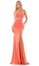 Colors Dress 2829 - Scoop Cut-Glass Accent Prom Gown