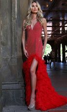 Colors Dress 2860 - Sleeveless V-Neck Prom Dress