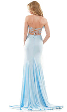Colors Dress 2874 - Feathered Strapless Prom Dress