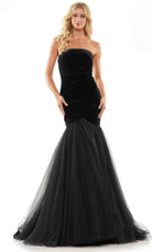 Colors Dress 2886 - Strapless Ruched Prom Gown