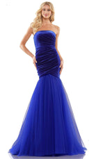 Colors Dress 2886 - Strapless Ruched Prom Gown