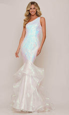 Colors Dress 2925 - Sequin Ruffle Prom Gown