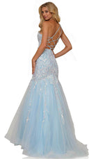 Colors Dress 2940 - Sequin One Sleeve Prom Gown