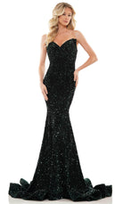 Colors Dress 2959 - Sequin Velvet Prom Gown
