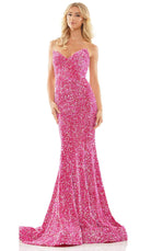 Colors Dress 2959 - Sequin Velvet Prom Gown