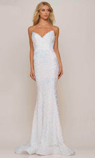 Colors Dress 2959 - Sequin Velvet Prom Gown