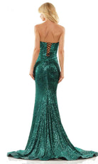 Colors Dress 2961 - Sequined Strapless Evening Gown