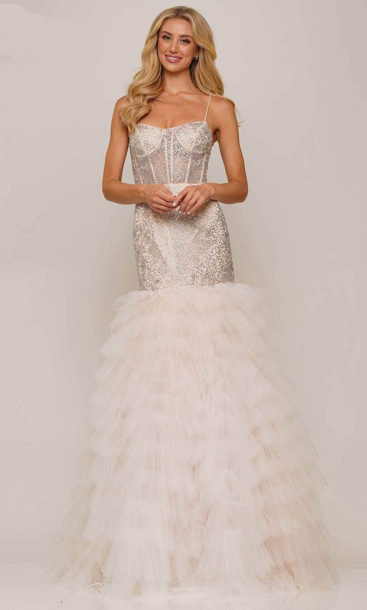 Colors Dress 2965 - Frilled Mermaid Prom Gown