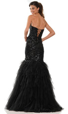 Colors Dress 2985 - Sequin Bustier Prom Gown