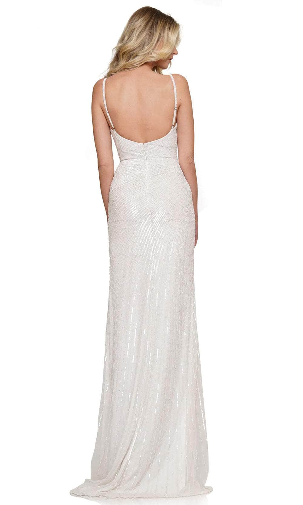 Colors Dress 3151 - Bead Fringed Prom Dress - back view