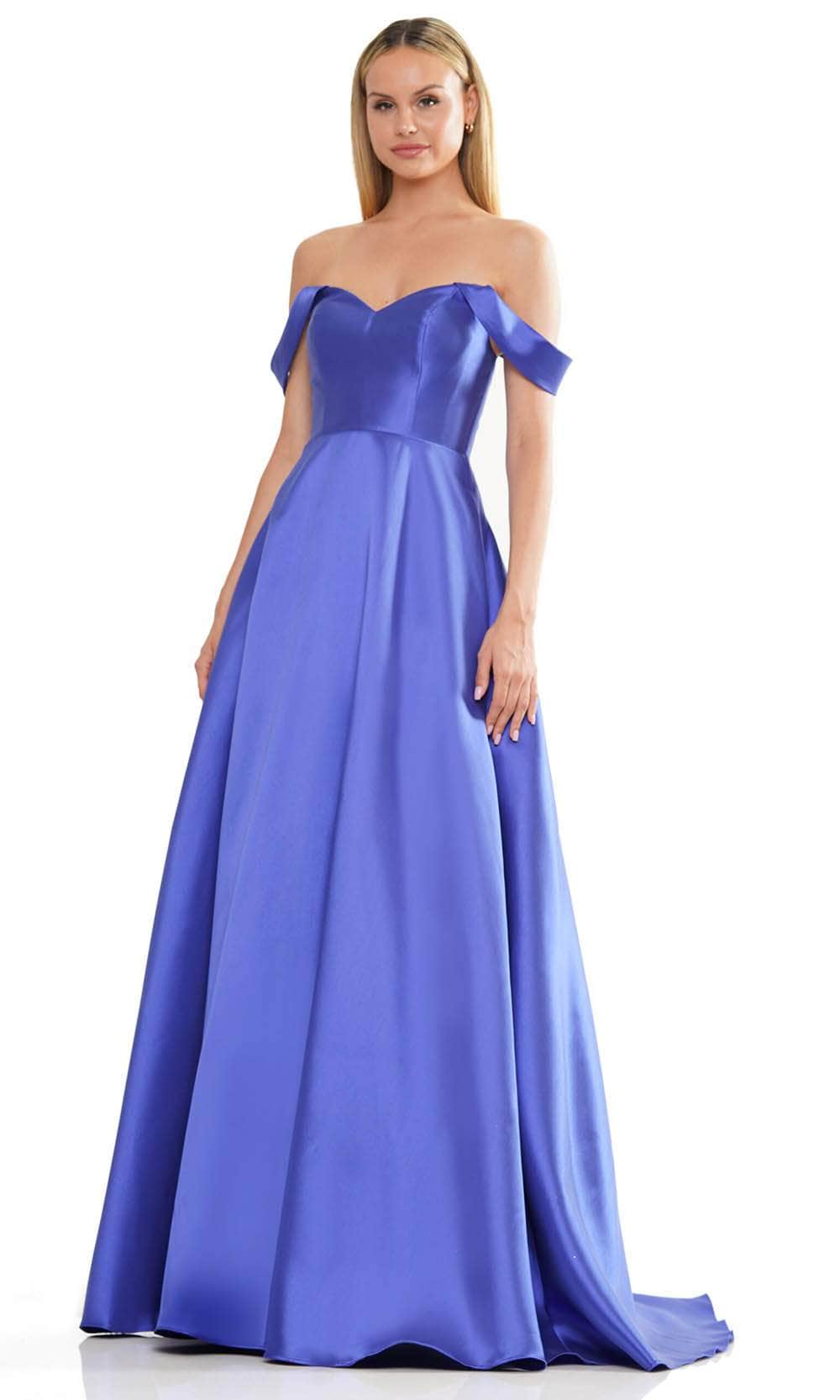 Colors Dress 3182 - Off Shoulder Mikado Prom Dress - view 5
