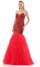 Colors Dress 3202 - Tulle Flare Prom Dress