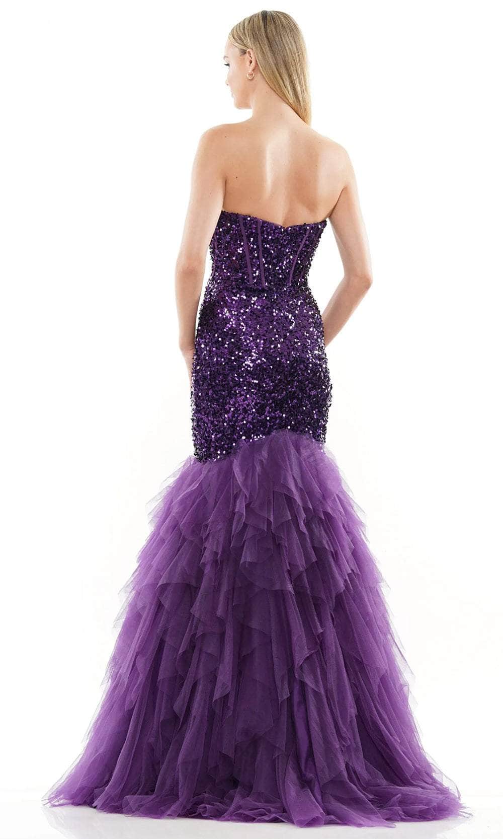 Colors Dress 3202 - Tulle Flare Prom Dress