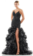 Colors Dress 3214 - Ruffle Flare Prom Dress