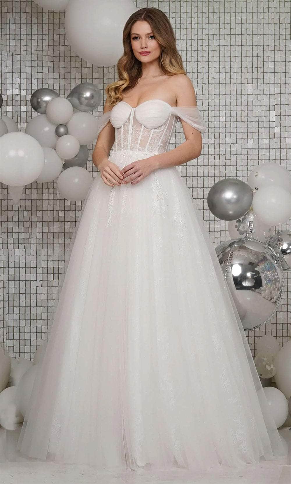 Colors Dress 3240 - Off Shoulder Tulle Prom Dress - view 6