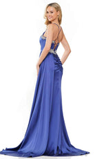 Colors Dress 3305 - Jeweled V-Neck Prom Dress