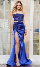 Colors Dress 3426 - Strapless Two Piece Prom Gown