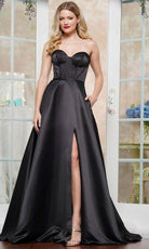 Colors Dress 3434 - Sweetheart Satin Prom Dress - Silhouette Dresses
