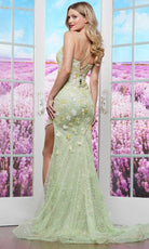 Colors Dress 3447 - Sequin Embellished Spaghetti Straps Prom Gown - back view