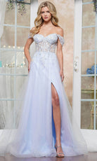 Colors Dress 3498 - Sweetheart Beaded Applique Prom Dress - back view