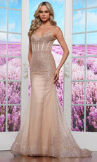 Colors Dress 3508 - Sleeveless Beaded Prom Gown