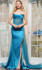Colors Dress 3520 - Scoop Draped Prom Dress