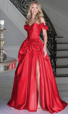Colors Dress 3521 - Rosette Off Shoulder Prom Dress - view 5