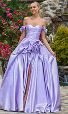 Colors Dress 3521 - Rosette Off Shoulder Prom Dress - view 8