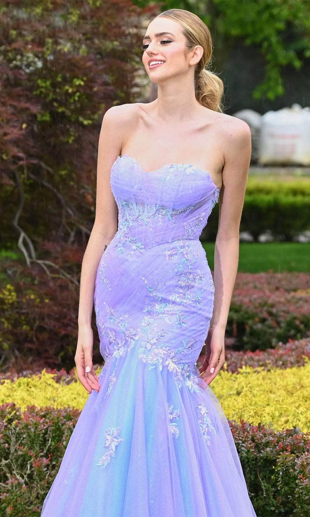 Colors Dress 3529 - Embroidered Mermaid Prom Dress