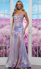 Colors Dress 3540 - Sequin Bodice Lace-Up Back Prom Gown
