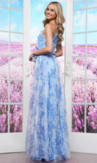 Colors Dress 3573 - Halter Neck Waist Belt From Gown - back view
