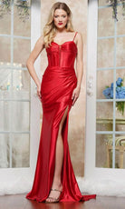 Colors Dress 3603 - Jeweled Plunge Prom Dress - view 6