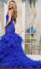 Colors Dress 3631 - Ruched Detailed Scoop Prom Gown