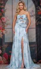 Colors Dress 3813 - Sweetheart Bow Accent A-Line Gown