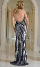 Colors Dress 3936 - Backless Sparkle Fitted Gown - Silhouette Dresses