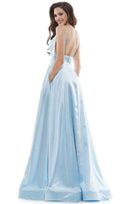 Colors Dress - G968 Strappy Satin A-Line Gown