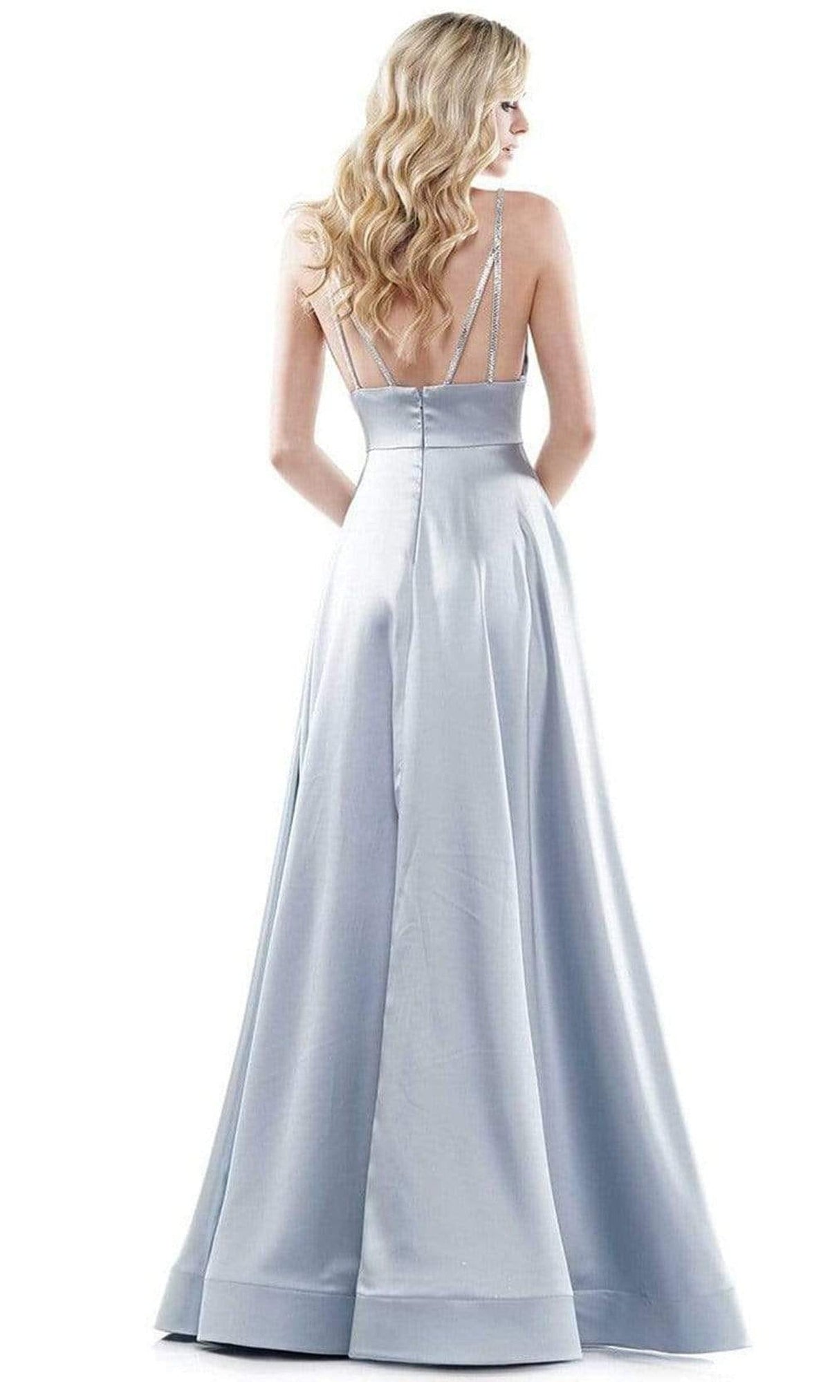 Colors Dress - G968 Strappy Satin A-Line Gown