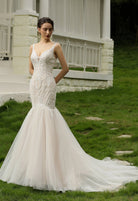Farah AB HW2010 lace mermaid wedding dress